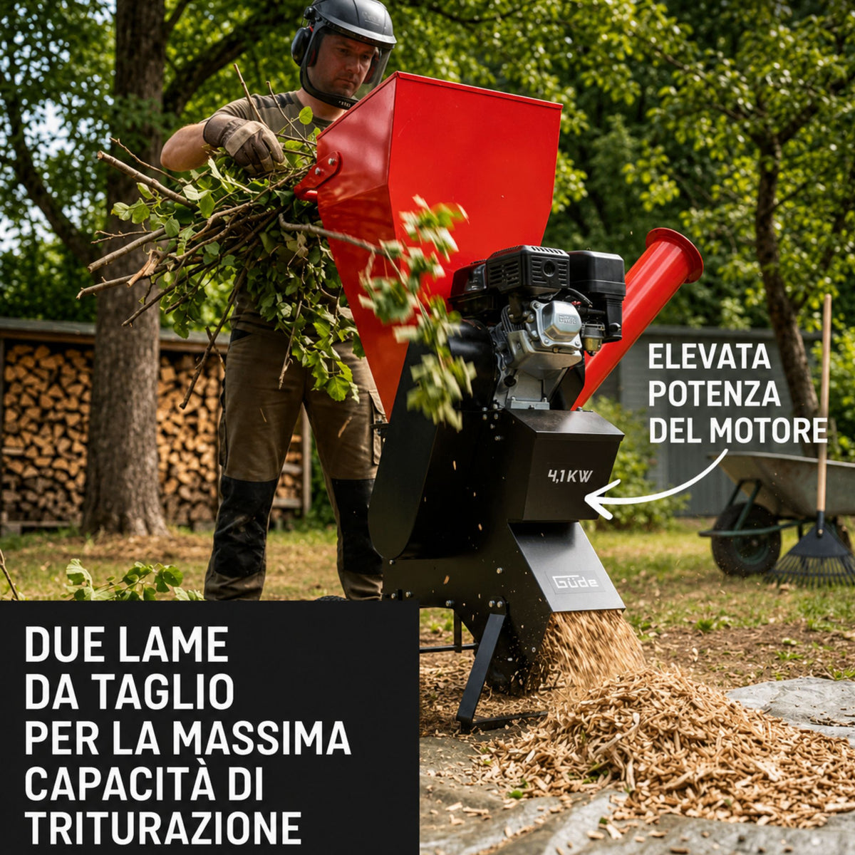 Bencinski vrtni drobilnik Güde GH 651 B