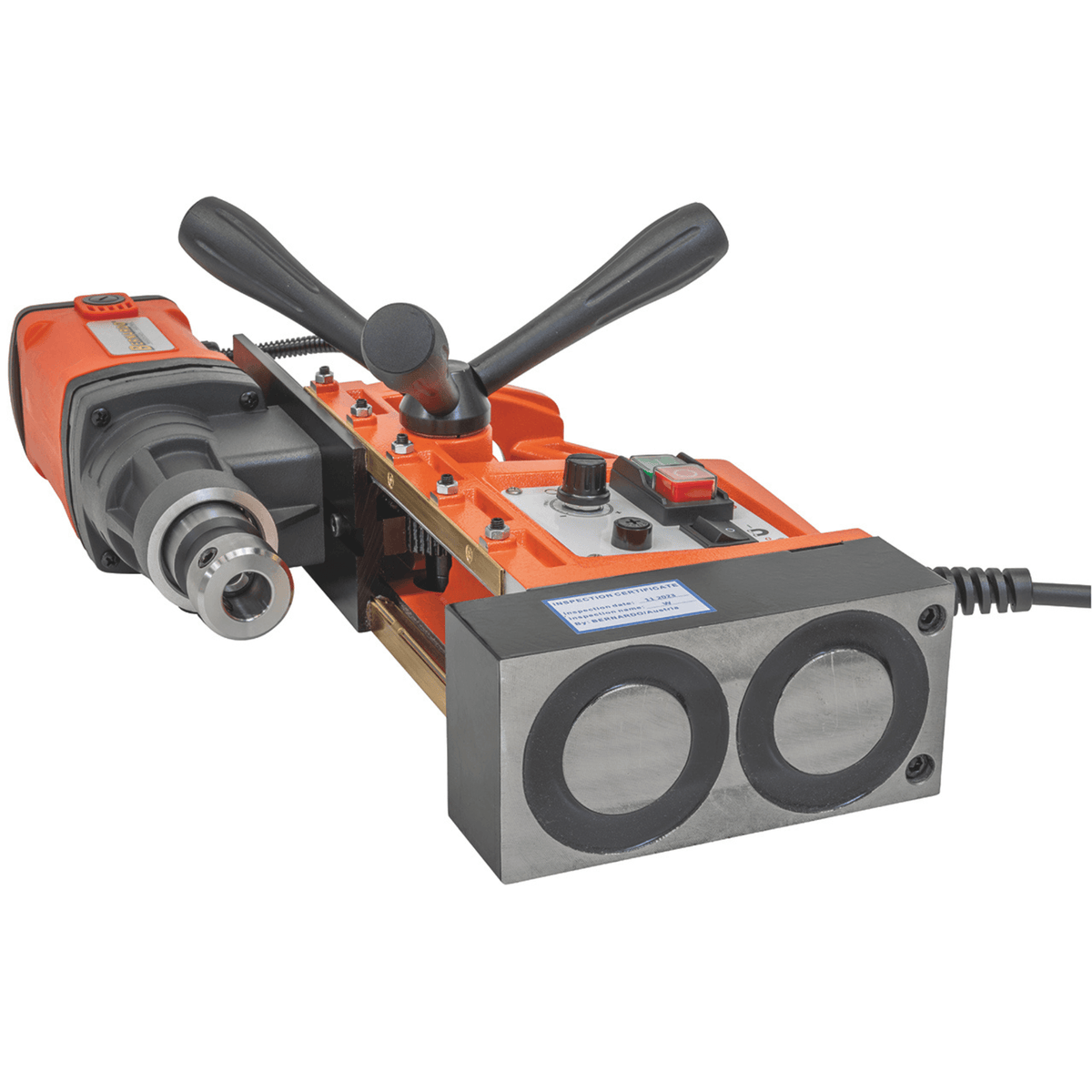 Bernardo MD 3550 VD magnetni vrtalnik – Ø 35 mm × 50 mm, spremenljiva hitrost (Variable Drive), motor 1550 W, teža 11 kg