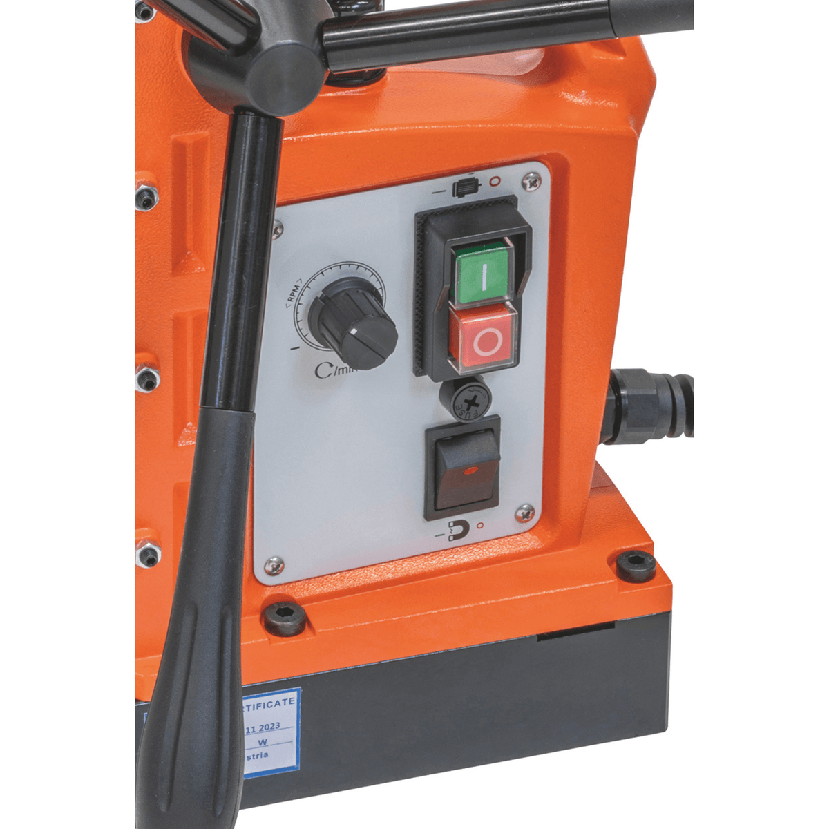 Bernardo MD 6050 VD magnetni vrtalnik – Ø 60 mm × 50 mm, spremenljiva hitrost (Variable Drive), motor 1890 W, teža 17 kg