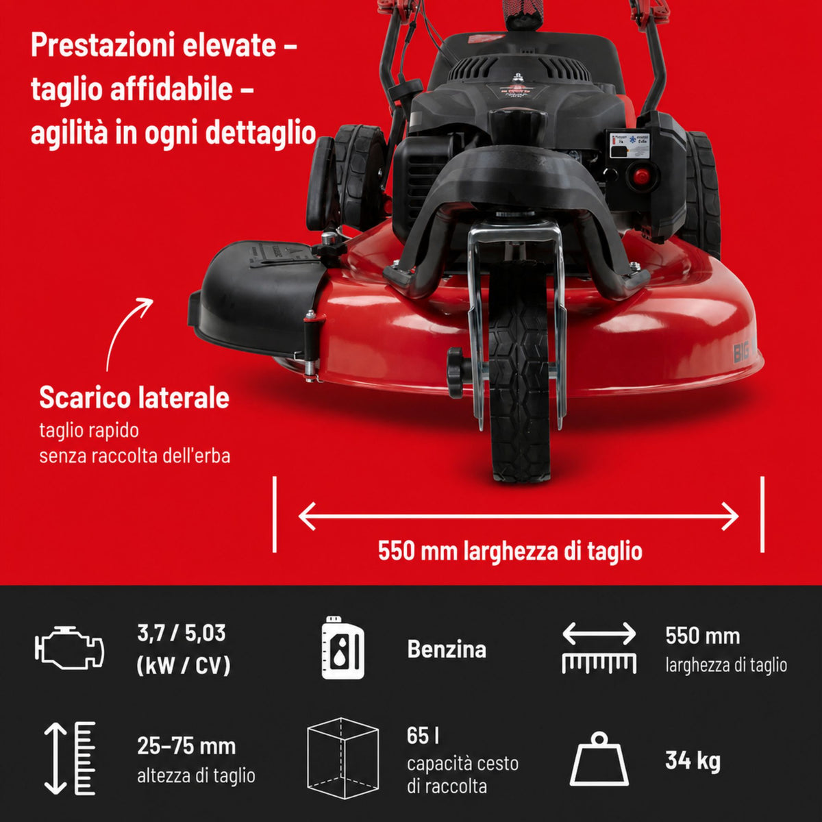 Güde trikolesna kosilnica BIG WHEELER 554.2 R