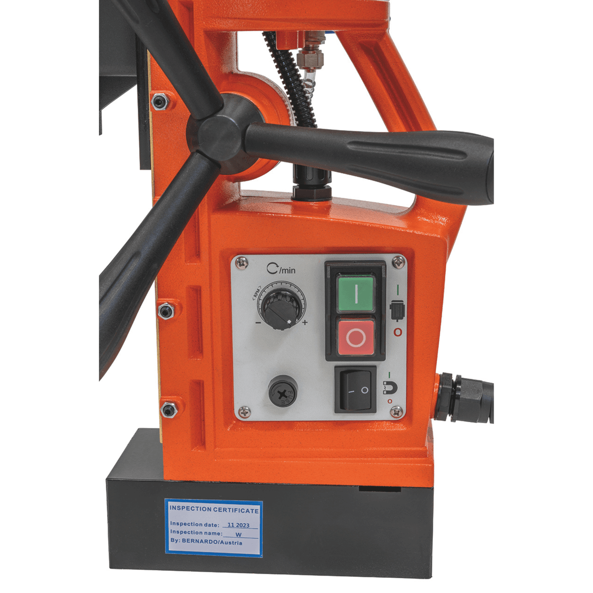 Bernardo MD 5050 VD magnetni vrtalnik – Ø 50 mm × 50 mm, spremenljiva hitrost (Variable Drive), motor 1700 W, teža 11,2 kg