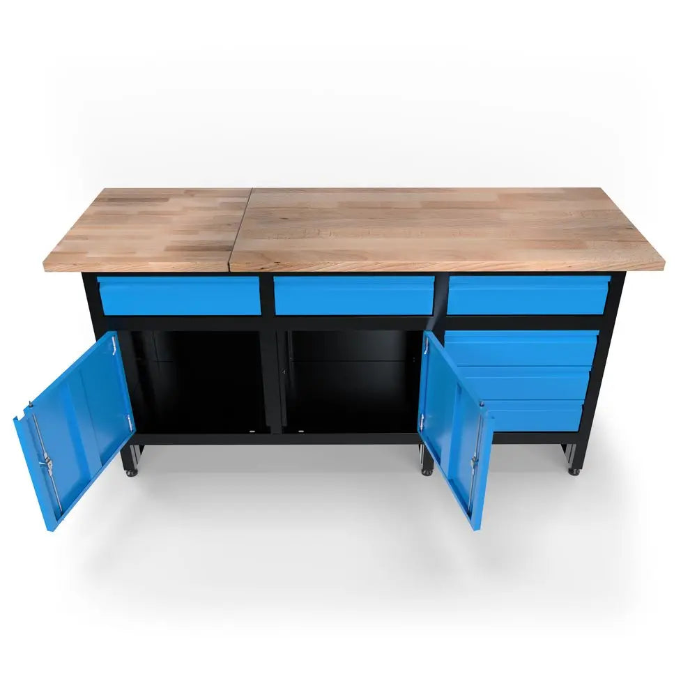 Banco da lavoro Guede GW 6/2 XL ā 300 kg con 6 cassetti e 2 ante