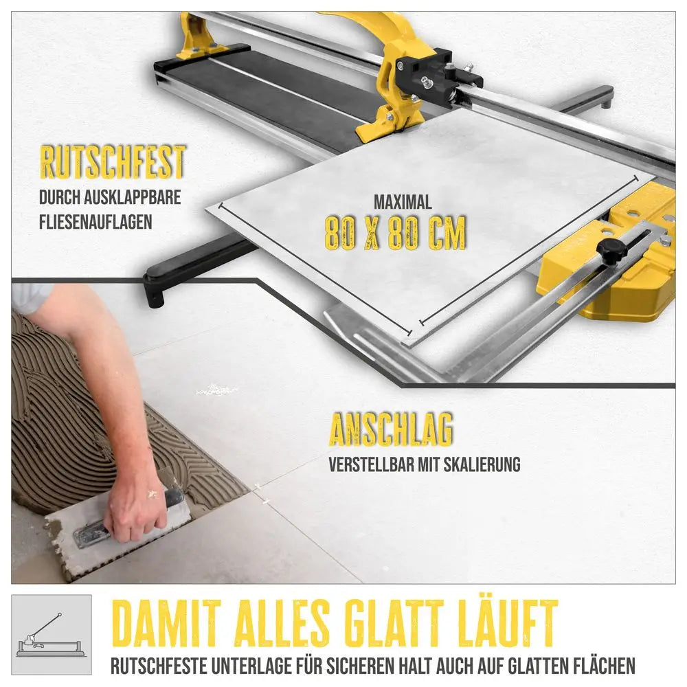 Tagliapiastrelle manuale Guede GHF 800 ā Precisione 800 mm