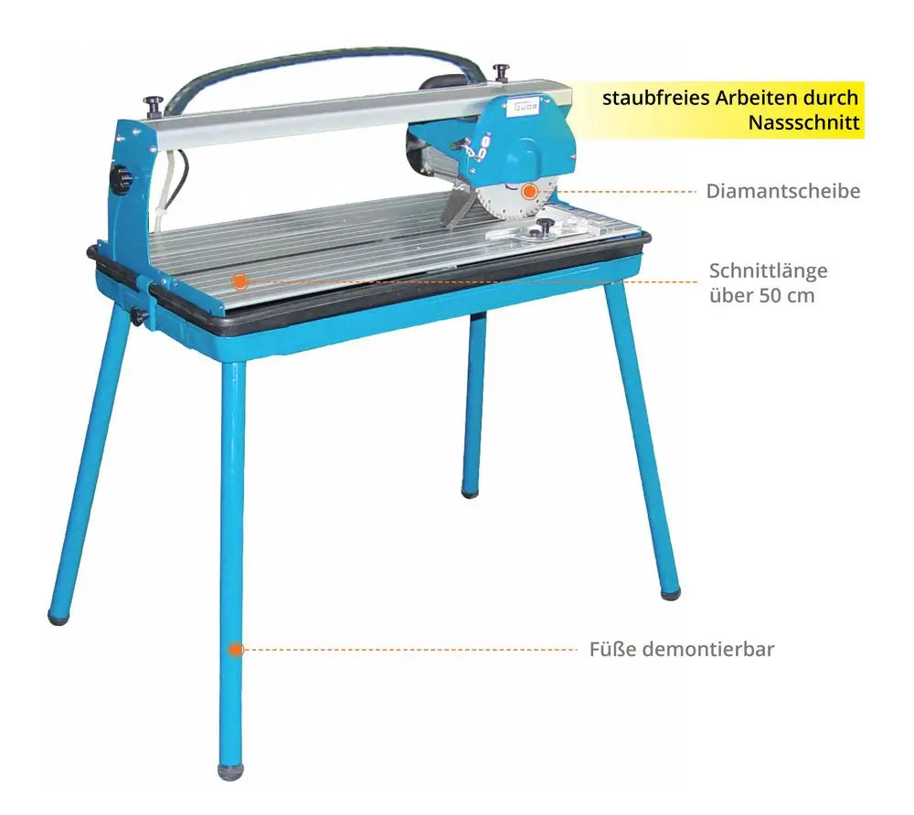 Tagliapiastrelle radiale Guede RFS 200 ā Taglio ad acqua