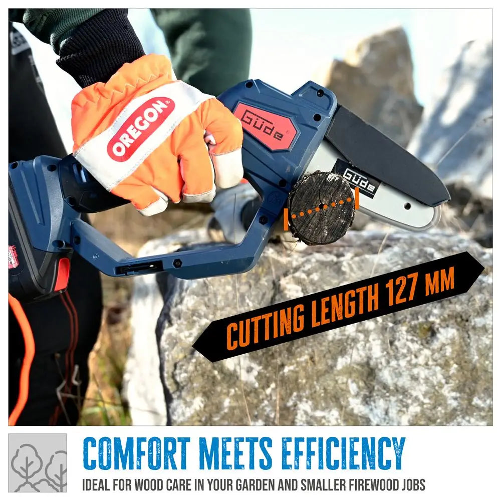 Mini motosega Güde MK 18-201-05 ā Compatta con batteria 2 Ah