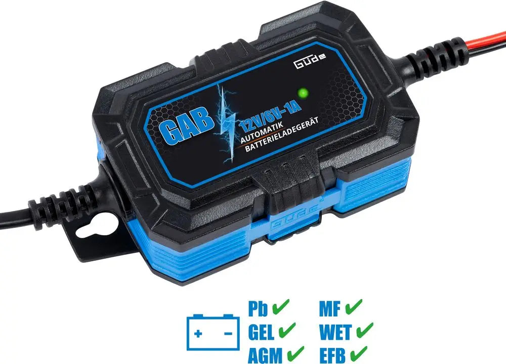 Avtomatski polnilnik akumulatorjev Güde GAB 12V/6V-1A