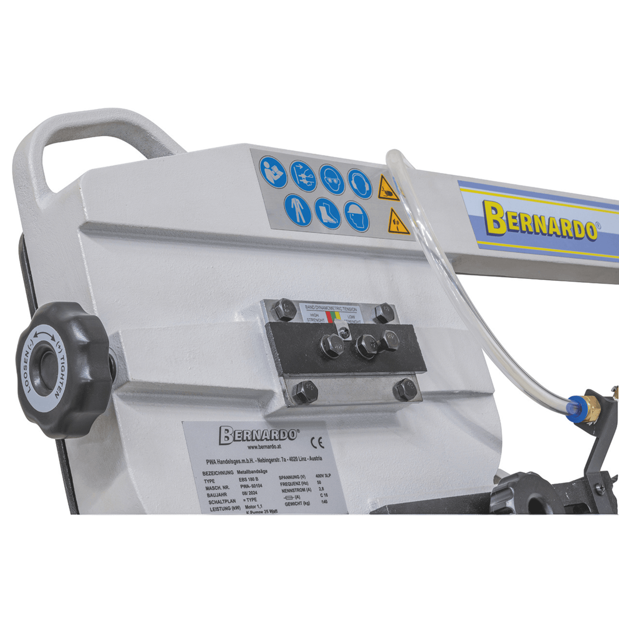 Bernardo Sega a nastro per metallo EBS 180 B / 400 V