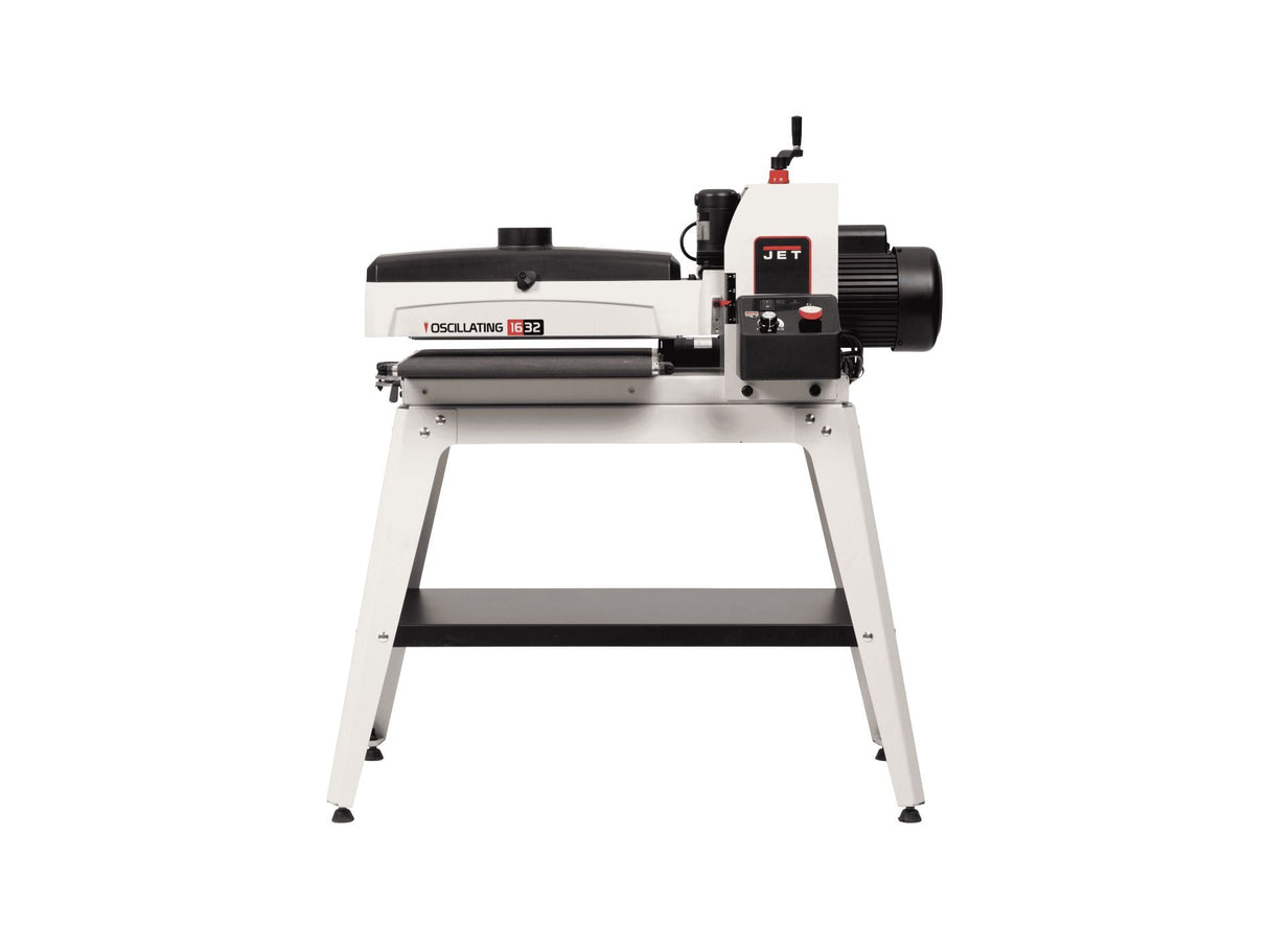 Levigatrice JET JWDS-1632OSC con oscillazione, tecnologia Sandsmart e struttura compatta per lavorazioni professionali del legno.