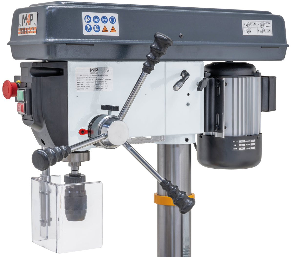 Trapano da banco TBM 430 - 16 / 230 V - leva di avanzamento
