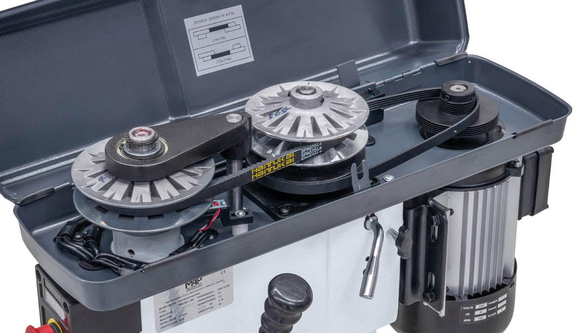 Trapano da banco Vario TBM 380 - 16 V / 230 V - trasmissione a cinghia