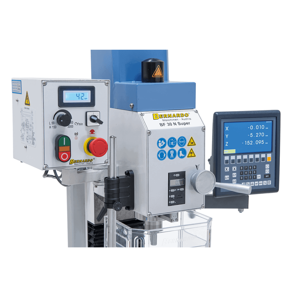 Bernardo Trapano-fresatrice BF 30 N Super con display 3 assi