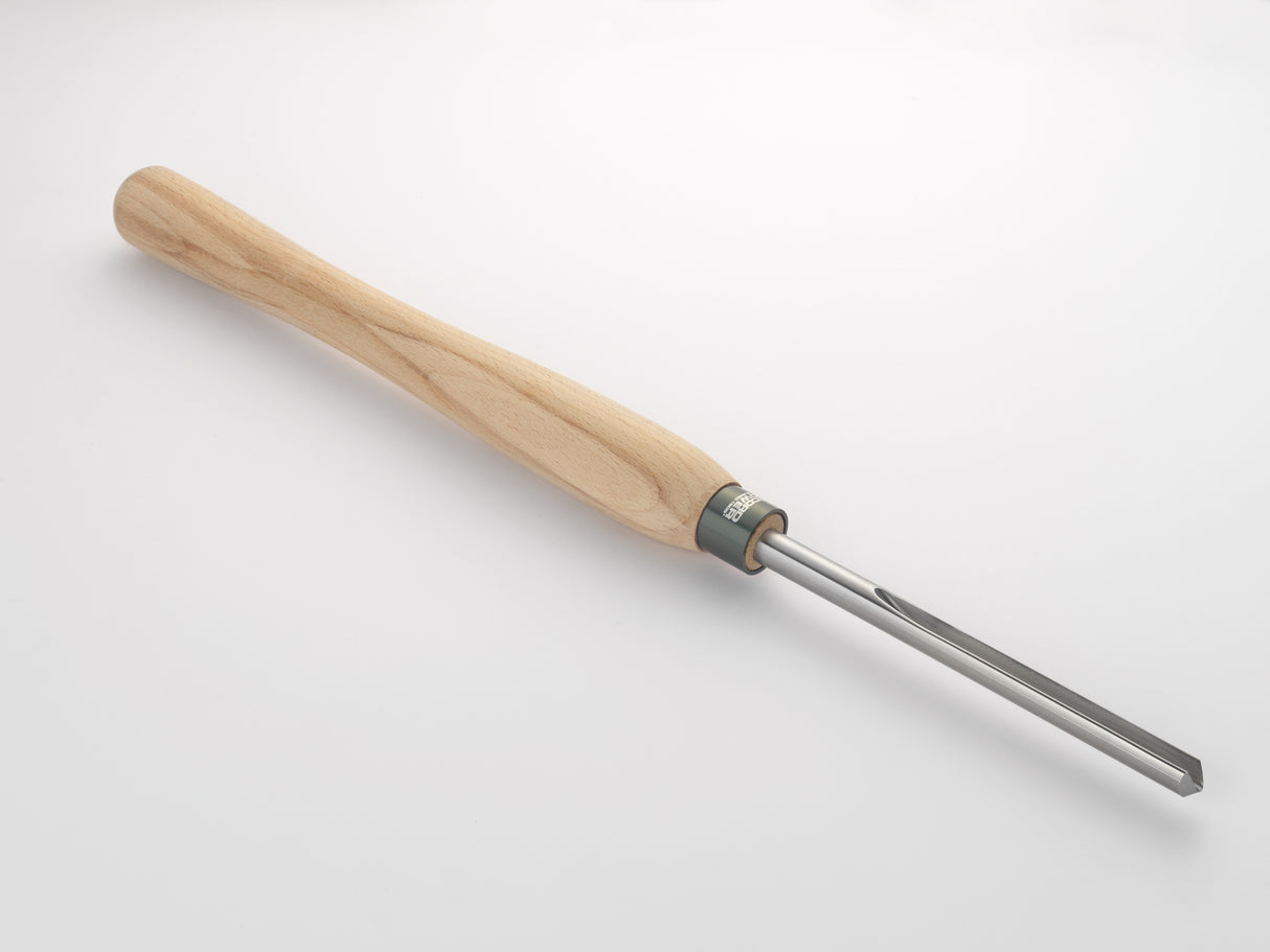 Sgorbia Record Power per ciotole da 12,7 mm con manico lungo da 406 mm, ideale per tornitura interna e scavi profondi.