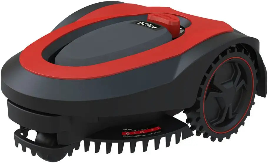 Güde GRR 180.1 ā Robot tagliaerba automatico con batteria al litio 28 V, sensori intelligenti, display LCD e sistema antifurto, ideale per giardini fino a 600 m².