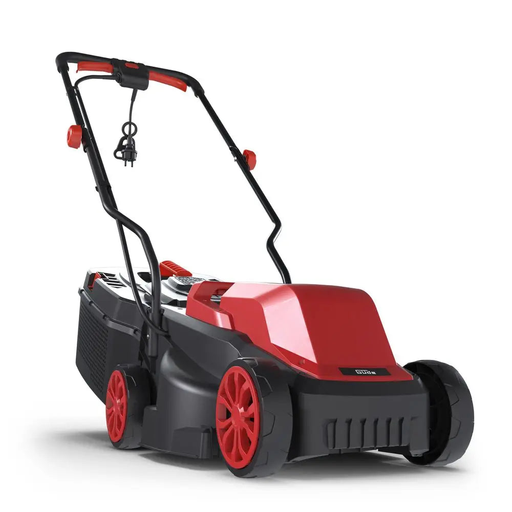 Güde 320/1300 ā Tosaerba elettrico compatto da 1300 W con larghezza di taglio 32 cm, regolazione a 3 altezze e cesto di raccolta da 30 litri, ideale per giardini domestici.