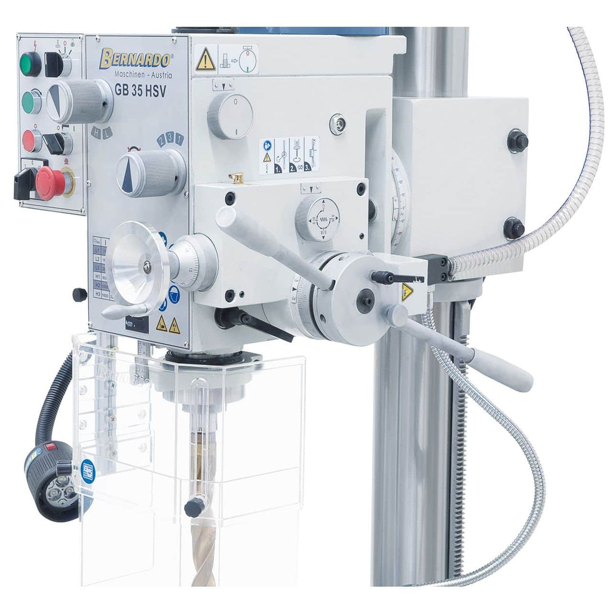 Trapano a ingranaggi GB 35 HSV con impianto di refrigerazione