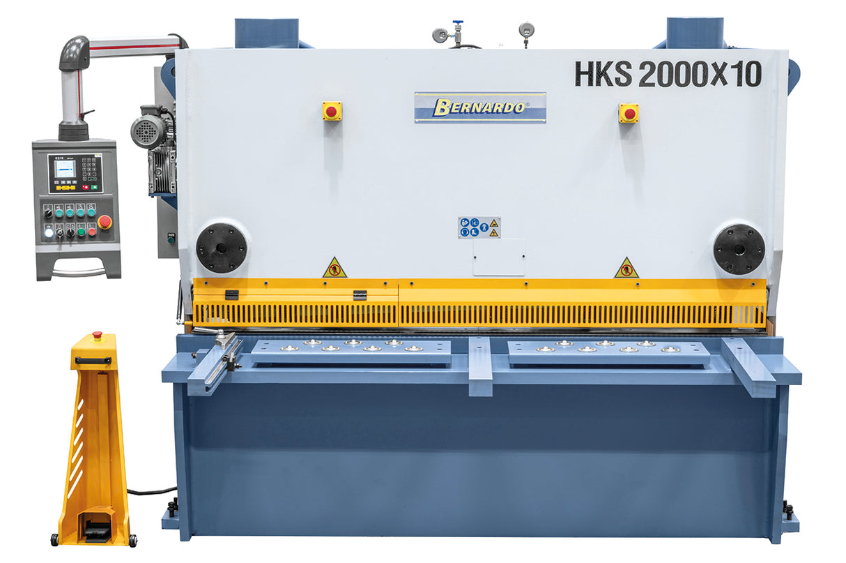 Hidravlične giljotinske škarje Bernardo HKS 2000 x 10 – pločevina 10 mm, rez 2000 mm