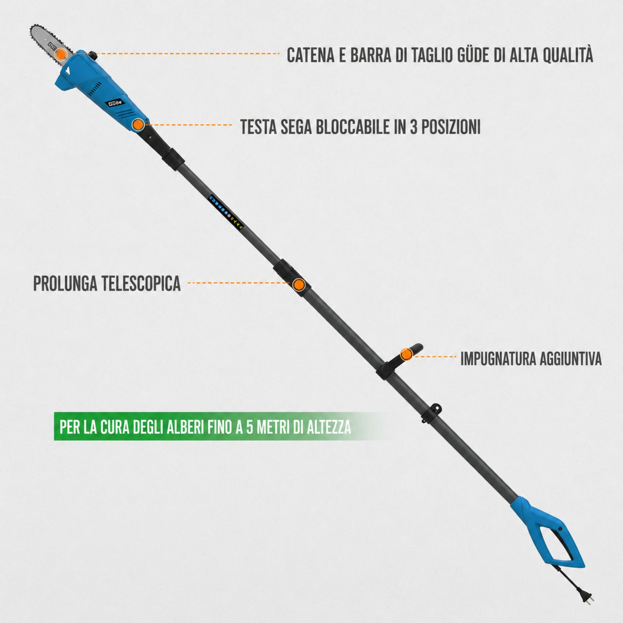 Motosega a Stelo Elettrico Güde GAK 7118.1