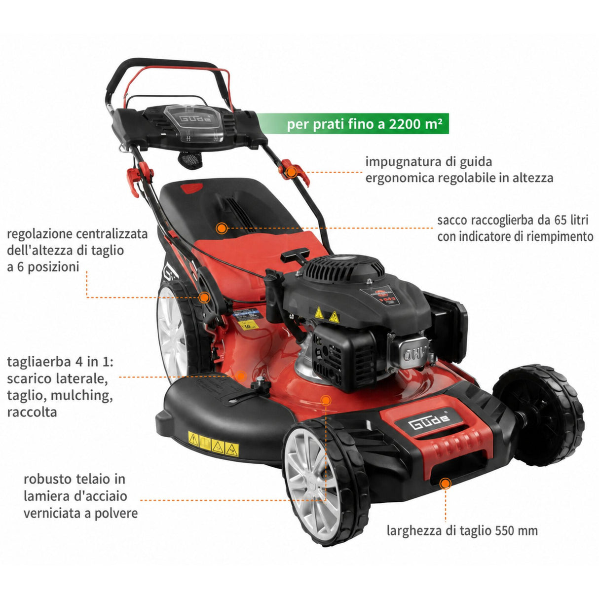 Bencinska kosilnica Güde BIG WHEELER 554.3 R