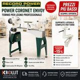 Combo Tornio Record Power CORONET ENVOY + Supporto Laterale Completo