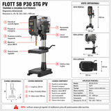 Stebrni vrtalnik Flott SB P30 STG PV