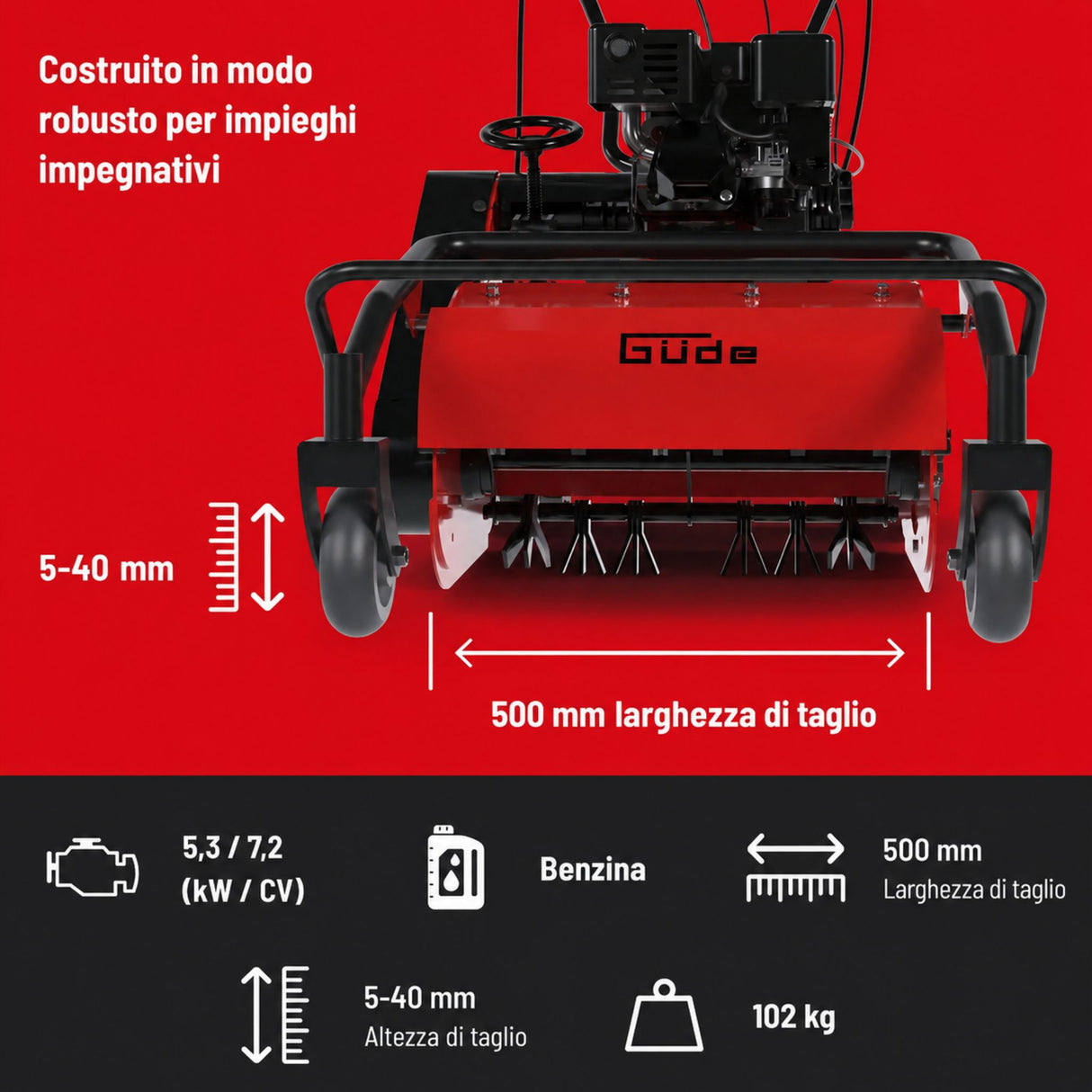 Mulčer s kladivi Güde GSM 500