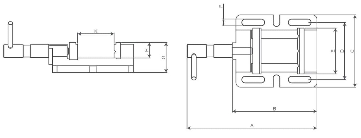 Morsa per macchine foratrici BMO 150