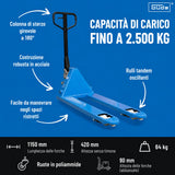 Ročni paletni viličar Güde 2500 kg