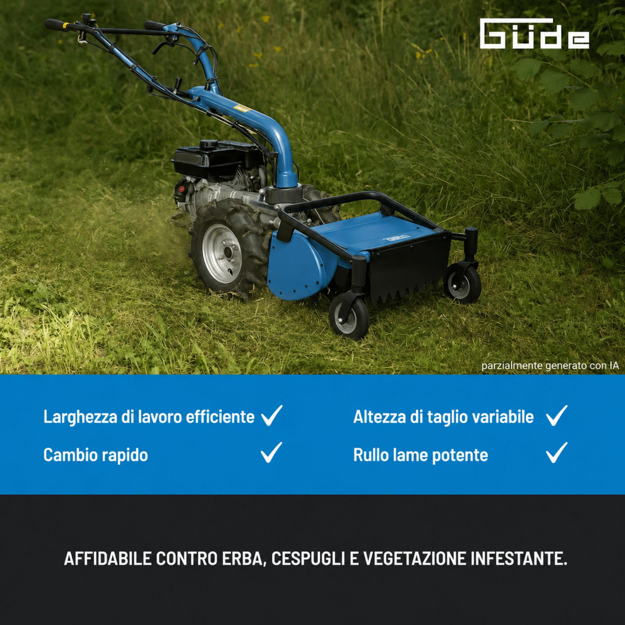 Mulčer s kladivci za motokultivator Güde GSM 501