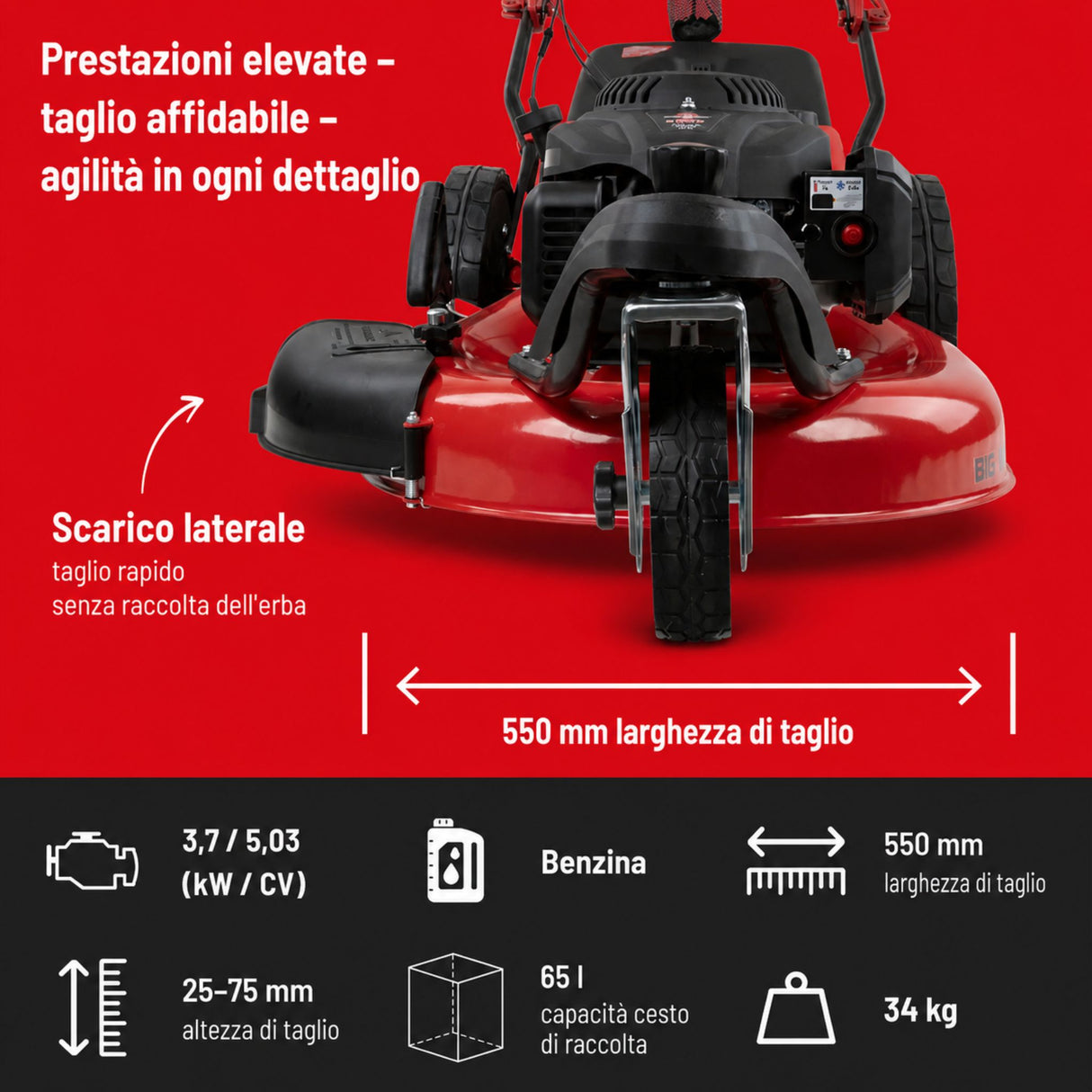 Güde trikolesna kosilnica BIG WHEELER 554.2 R