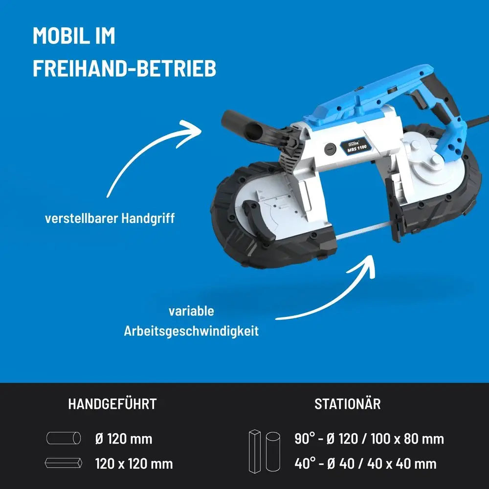 Sega a nastro per metallo Güde MBS 1100 professionale 1100 W