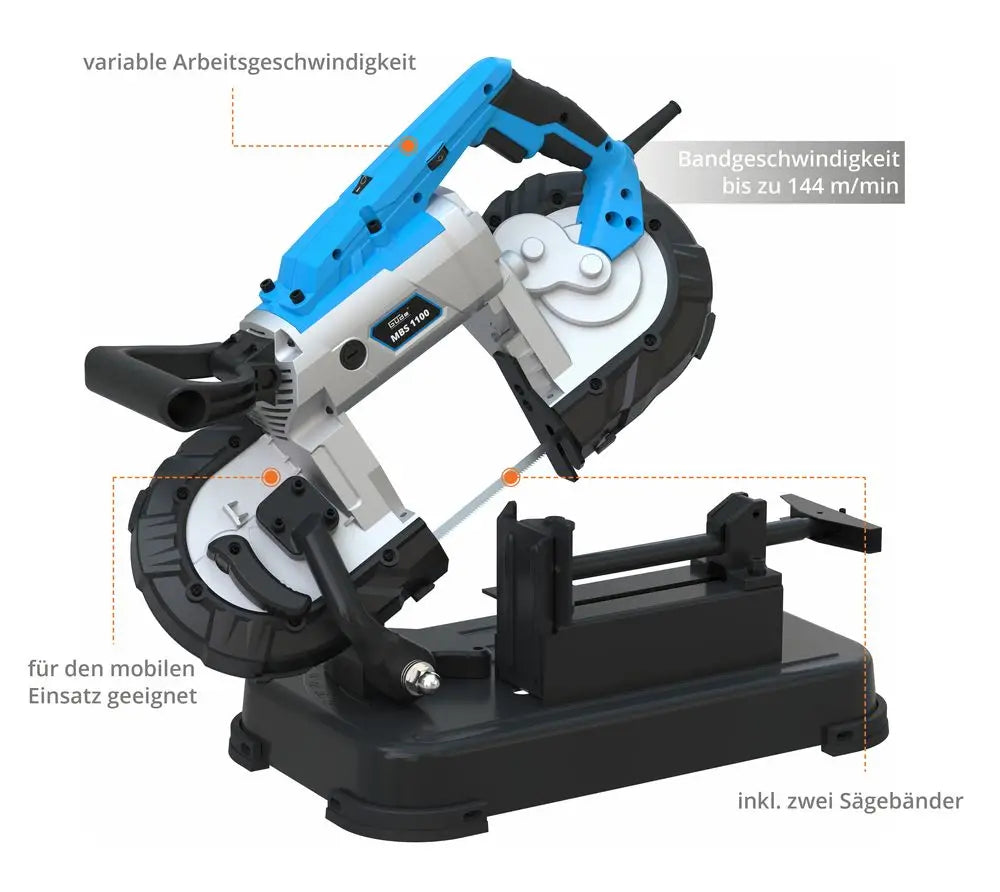 Sega a nastro per metallo Güde MBS 1100 professionale 1100 W