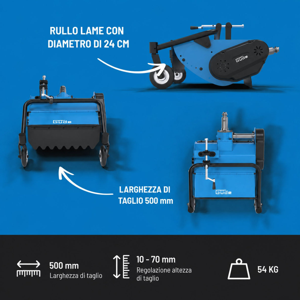 Mulčer s kladivci za motokultivator Güde GSM 501