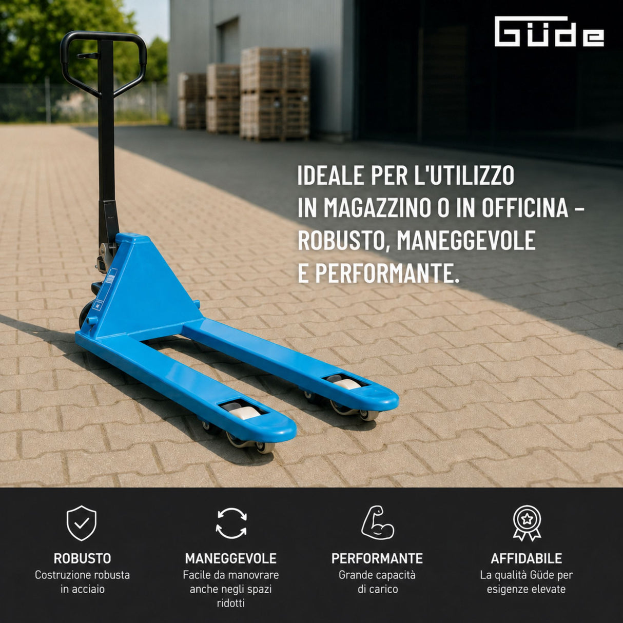 Ročni paletni viličar Güde 2500 kg