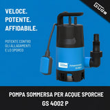 Potopna črpalka za umazano vodo Güde GS 4002 P