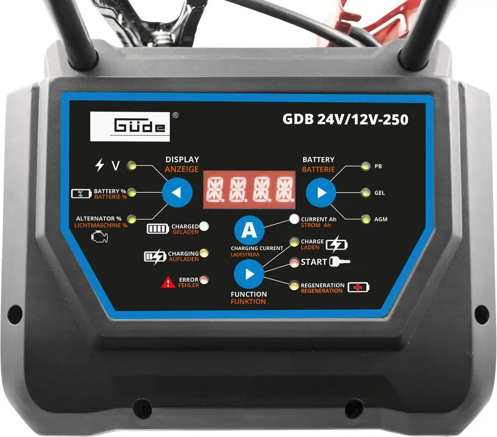 Digitalni polnilnik akumulatorjev Güde GDB 24V/12V-250