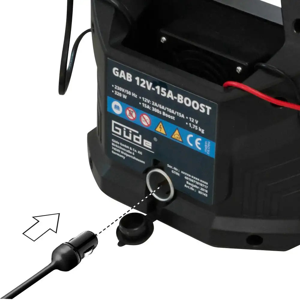 Avtomatski polnilnik akumulatorjev Güde GAB 12V-15A-BOOST
