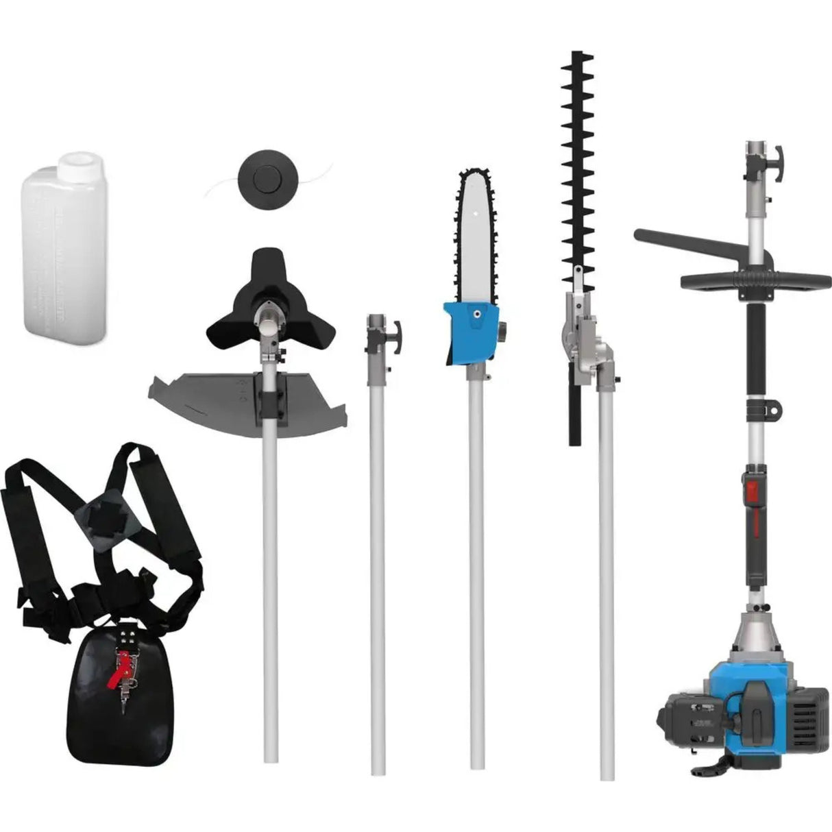 Decespugliatore multifunzione Güde GPS 1001 4in1 – motore 2 tempi 1,2 kW con 4 attrezzi