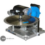 Affilatrice compatta Güde per lame legno e metallo (diametro 90-400 mm). Disco abrasivo Ø 100 mm a 5300 giri/minuto, angoli fissi 15° e tavolo inclinabile. Motore 110W, 230V monofase. Dotazione: 2 dischi (carburo + acciaio rapido). Peso 4,68 kg. Certificata CE. Ideale per officine artigiane e carpenterie.
