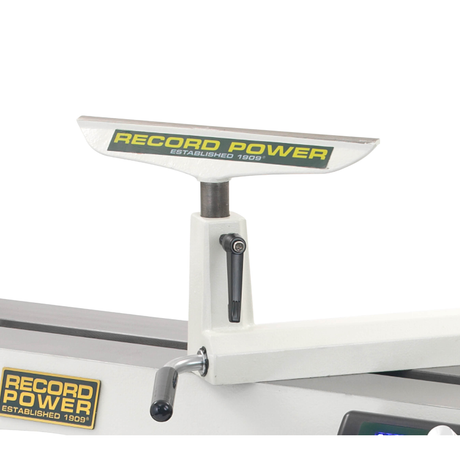 Appoggio utensili color crema da 6 pollici con stelo da 1 pollice, compatibile con torni Coronet Envoy e Regent, ideale per tornitura del legno stabile e precisa.