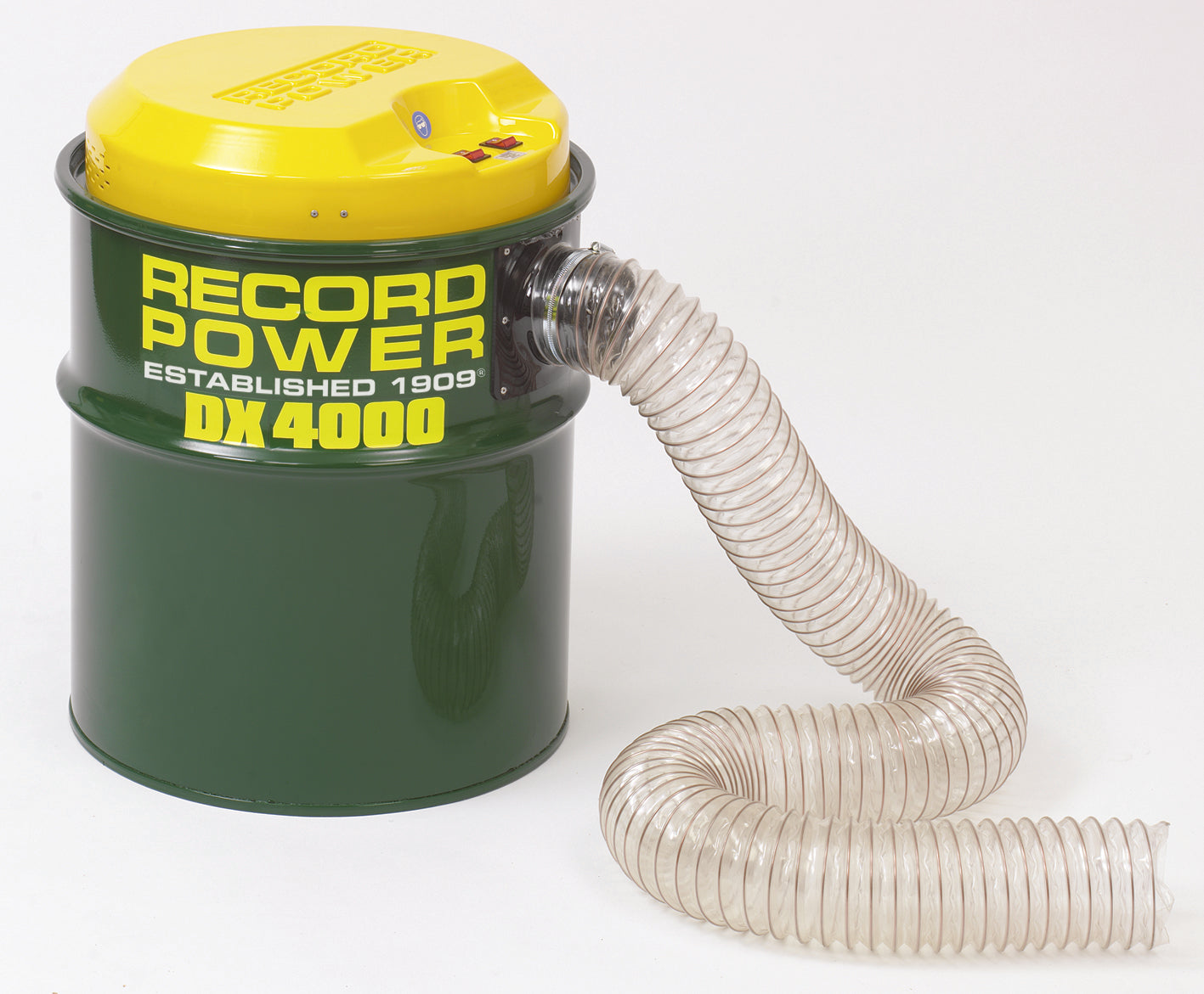 Aspiratore professionale da 80 litri con doppio motore e filtro fine da 0,5 micron, ideale per falegnamerie e laboratori ad alta produzione di polveri.
