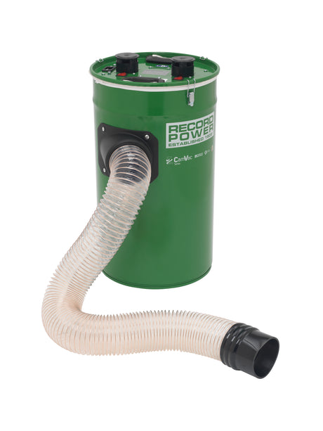 Aspiratore CamVac Record Power CGV336-4 con capacità da 55 litri e doppio motore da 1 kW, progettato per applicazioni professionali in officine e laboratori.