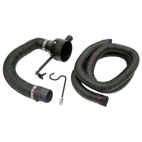 Adattatore Bernardo 50 / 100 mm per collegamento tubo di aspirazione alla sega circolare da banco TK 200 R, realizzato in plastica resistente per un fissaggio sicuro.