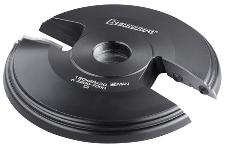 Testa per pannelli Bernardo Ø160 mm, altezza 17 mm e foro 30 mm, ideale per la fresatura di pannelli, cornici e profili decorativi con finitura perfetta.