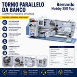Bernardo Hobby 350 Top Compact 230 V stružnica za kovino