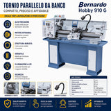 Bernardo Hobby 910 G 230 V stružnica za kovino