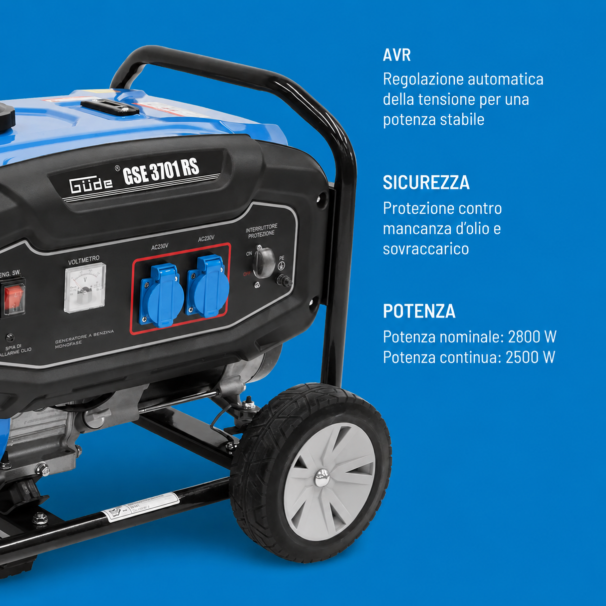 Generatore a benzina Güde GSE 3701 RS