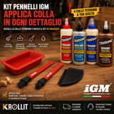 Komplet čopičev za silikonsko lepilo IGM z lepilom Titebond po vaši izbiri