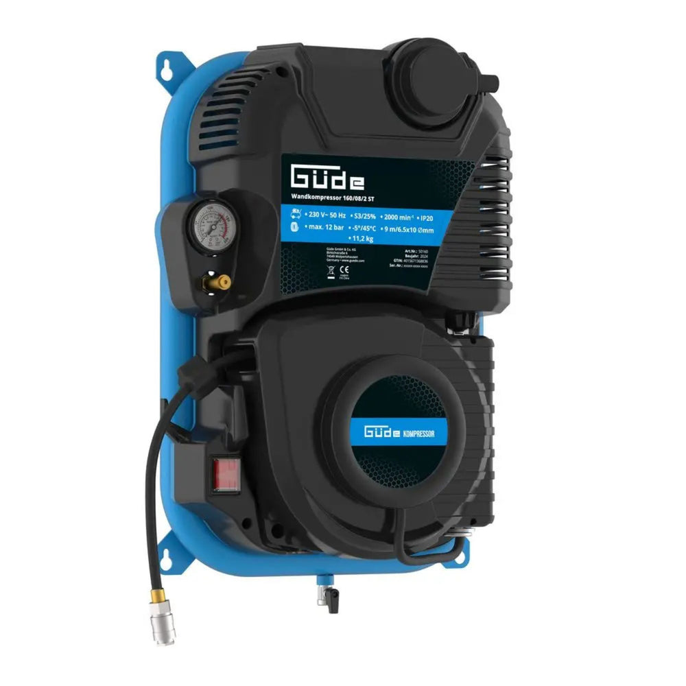 Avvolgitubo automatico integrato chiuso rotazione 180° Güde GWK 160