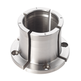 Ganasce Record Power a becco lungo con profili a coda di rondine interni ed esterni, progettate per migliorare l’accesso utensile alla base del pezzo nella tornitura di ciotole.