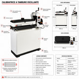 Kalibrator curka JWDS-2244OSC 1120 mm oscilacijski kalibrator cilindra